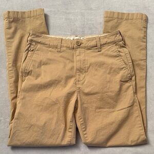 Men's Hollister Khaki Tan Slim Straight Pants- 29” W